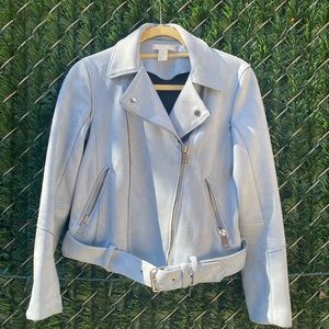 H&M Suede Moto Jacket